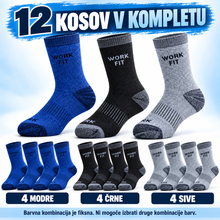 Naložite sliko v pregledovalnik galerije, WORK FIT TERMO NOGAVICE – 12 KOSOV