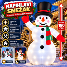 Naložite sliko v pregledovalnik galerije, NAPIHLJIVI SNEŽAK-1.8M