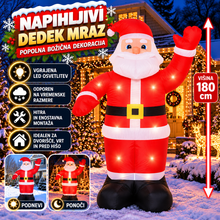 Naložite sliko v pregledovalnik galerije, NAPIHLJIVI DEDEK MRAZ- 180 cm