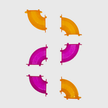 Naložite sliko v pregledovalnik galerije, 61-DELI KOMPLET MAGNETNIH PLOŠČIC-BALL RUN