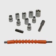 Naložite sliko v pregledovalnik galerije, Hanson Aku Vrtalnik 18V + Set Orodja