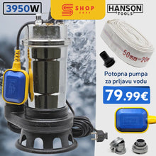 Naložite sliko v pregledovalnik galerije, Hanson Potopna Pumpa Za Prljavu Vodu