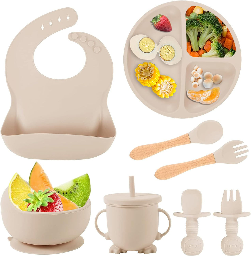 OTROŠKI SILIKONSKI SET PRIBORA ZA JELO