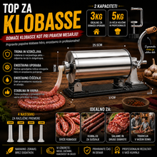 Naložite sliko v pregledovalnik galerije, HORIZONTALNI TIP ZA KLOBASE
