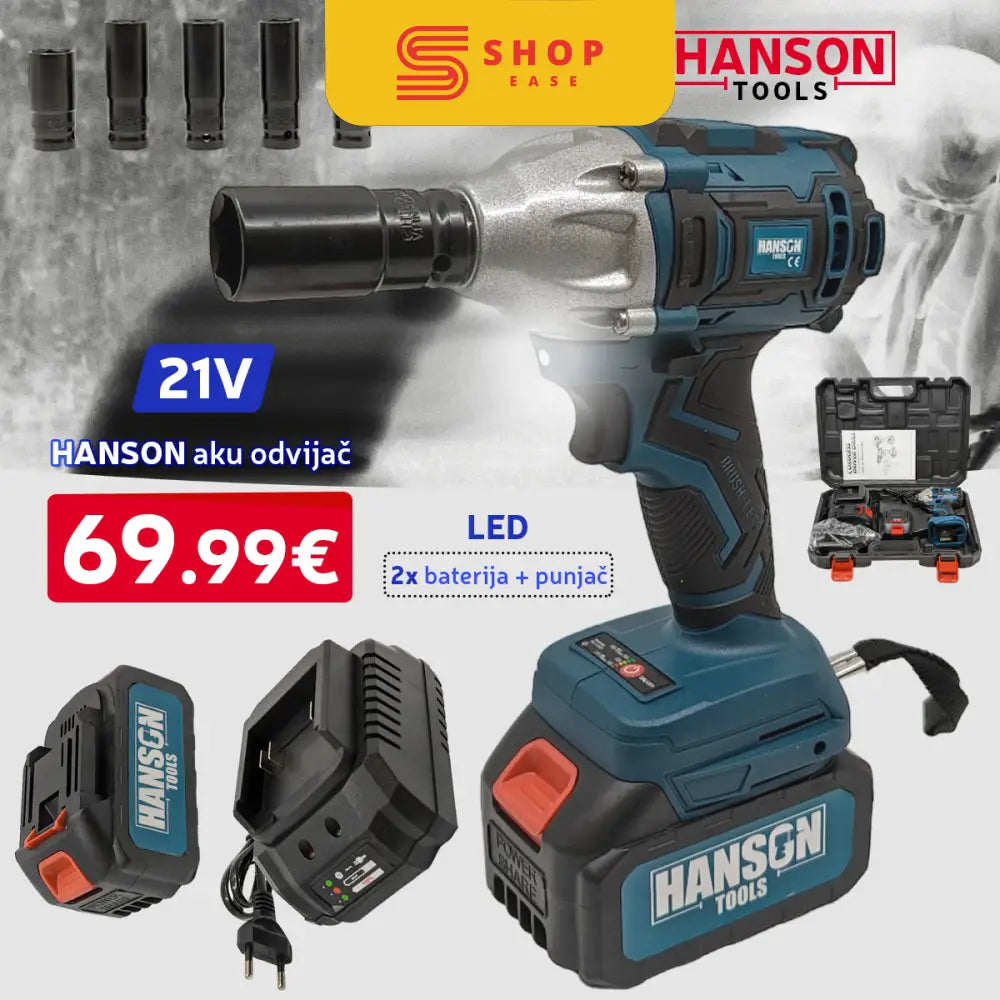 Hanson Aku Izvija 21V + Gedora Set