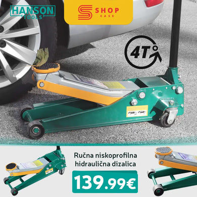 HANSON ROČNA NIZKOPROFILNA HIDRAVLIČNA DVIGALKA 4T Alat
