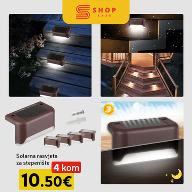 Solarna Svetilka Za Stopnie - 4 Kom Elektronika